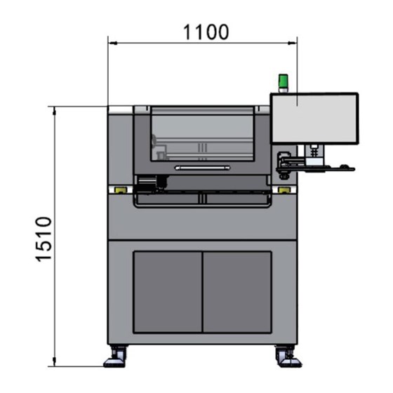 5-axis synchronous dual spindle PCB depaneling machine front view